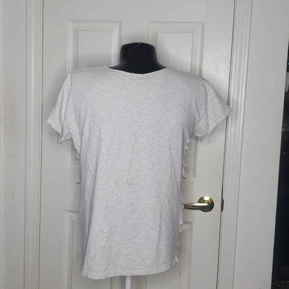 🤯3/$12 Superdad Gray Ripped Up T-Shirt Size Large - Picture 4 of 5
